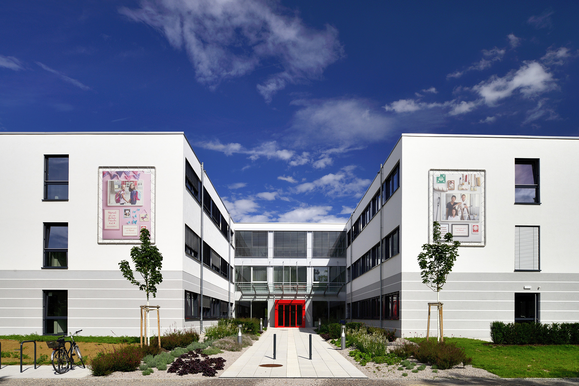 Neubau Bürogebäude Modulbauweise Speyer Außenansicht