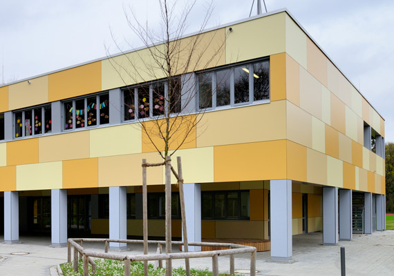 [Translate to Deutsch (CH):] ALHO Schule bauen Modulbauweise