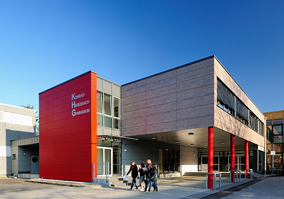 [Translate to Deutsch (CH):] Neubau Schule Modulbau Mettmann Schulgebäude